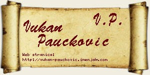 Vukan Paučković vizit kartica
